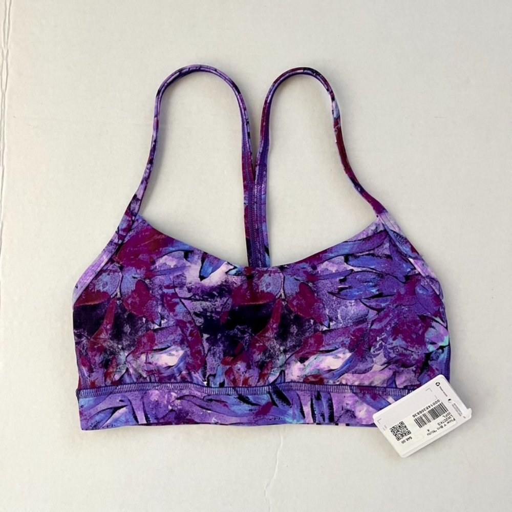lululemon Flow Y Bra Nulu Light Support, A–C Cups Size 4 (NWT)